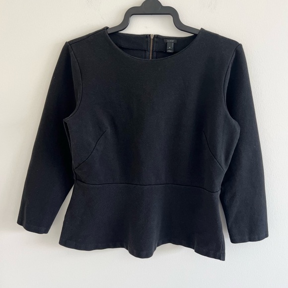 J. Crew Tops - J.Crew Peplum Zipper Back Top